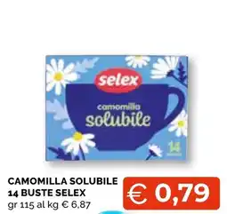 Mercatò Big Camomilla solubile Selex offerta