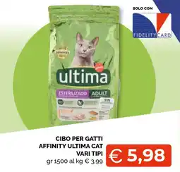 Mercatò Big Cibo per gatti Affinity Ultima Cat offerta
