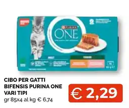 Mercatò Big Cibo per gatti Bifensis Purina One offerta