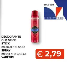 Mercatò Big Deodorante Old Spice Stick offerta
