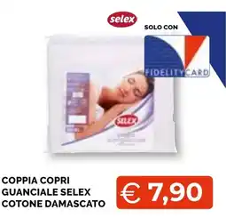 Mercatò Big Coppia copri guanciale Selex cotone damascato offerta