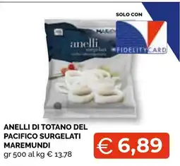 Mercatò Big Anelli di totano del Pacifico surgelati Maremundi offerta