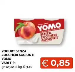 Mercatò Big Yogurt senza zuccheri aggiunti Yomo offerta