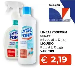 Mercatò Big Lysoform spray offerta