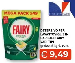 Mercatò Big Detersivo per lavastoviglie in capsule Fairy offerta