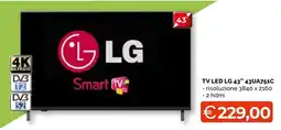Mercatò Big TV LED LG 43" offerta