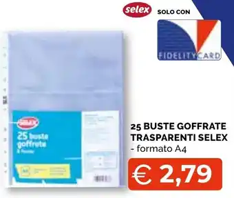 Buste goffrate trasparenti Selex