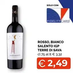 Mercatò Big Rosso, Bianco Salento IGP Terre di Sava offerta