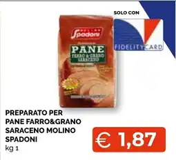 Mercatò Big Preparato per pane farro & grano saraceno molino spadoni offerta