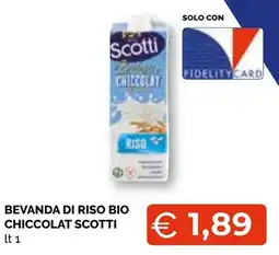 Mercatò Big Beveranda di riso bio chiccolat Scotti offerta
