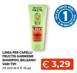 Mercatò Big Fructis Garnier Shampoo, Balsamo offerta
