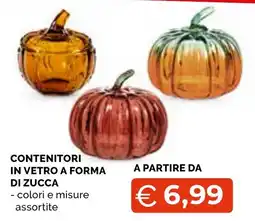 Mercatò Big Contenitori in vetro a forma di zucca offerta