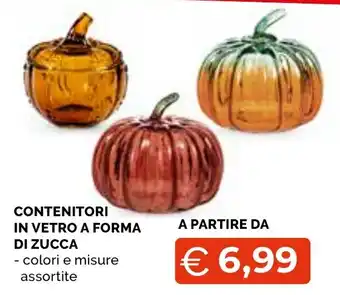 Contenitori in vetro a forma di zucca