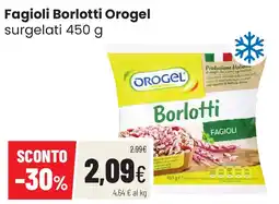 Coop famiglia cooperativa Fagioli Borlotti Orogel offerta