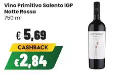 Coop famiglia cooperativa Vino Primitivo Salento IGP Notte Rossa offerta