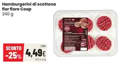 Coop famiglia cooperativa Hamburgerini di scottona fior fiore Coop offerta