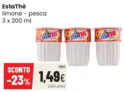 Coop famiglia cooperativa EstaThè limone - pesca offerta
