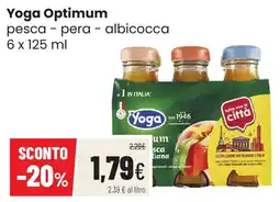 Coop famiglia cooperativa Yoga Optimum pesca - pera - albicocca offerta