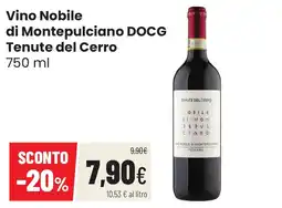 Coop famiglia cooperativa Vino Nobile di Montepulciano DOCG Tenute del Cerro offerta