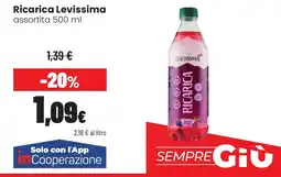 Coop famiglia cooperativa Ricarica Levissima offerta
