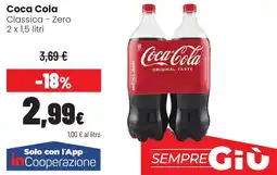 Coop famiglia cooperativa Coca Cola Classica - Zero offerta
