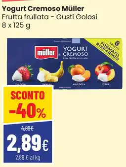 Coop famiglia cooperativa Yogurt Cremoso Müller Frutta frullata - Gusti Golosi offerta