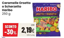 Coop famiglia cooperativa Caramelle Orsetto o Scherzetto Haribo offerta