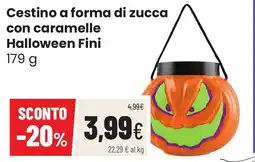 Coop famiglia cooperativa Cestino a forma di zucca con caramelle Halloween Fini offerta