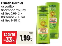 Coop famiglia cooperativa Fructis Garnier assortito offerta