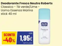 Coop famiglia cooperativa Deodorante Fresco Neutro Roberts offerta