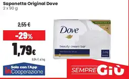 Coop famiglia cooperativa Saponetta Original Dove offerta