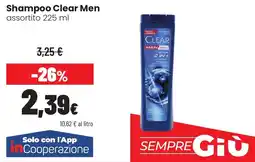Coop famiglia cooperativa Shampoo Clear Men offerta