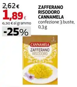 Extracoop Cannamela zafferano risodoro offerta