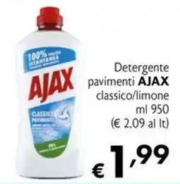 Maxi Supermercati Detergente pavimenti AJAX classico offerta
