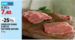 Extracoop Lonza di suino a fette Fattorie Natura offerta