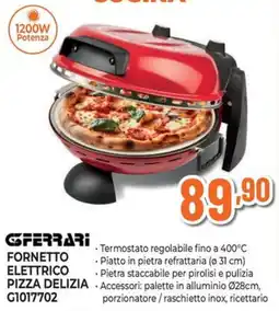 Ipercoop Fornetto elettrico pizza delizia Ferrari offerta