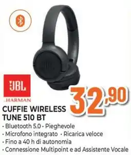 Ipercoop JBL Cuffie Wireless Tune 510 BT offerta
