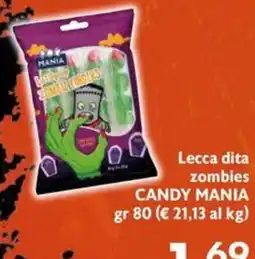 Maxi Supermercati Lecca dita zombies Candy Mania offerta