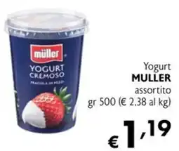 Maxi Supermercati Yogurt cremoso Muller assortito offerta