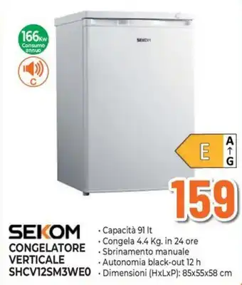Sekom congelatore verticale