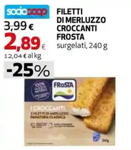Extracoop Filetti di merluzzo croccanti Frosta offerta