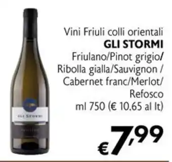 Vini Friuli collis orientali Gli Stormi
