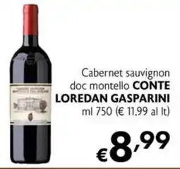 Maxi Supermercati Cabernet sauvignon doc montello Conte Loredan Gasparini offerta