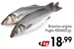 Maxi Supermercati Branzino origine Puglia offerta