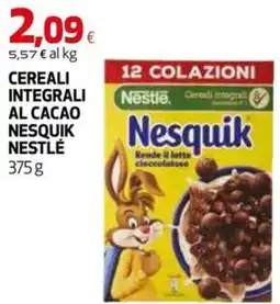 Extracoop Cereali integrali al cacao Nesquik Nestlé offerta