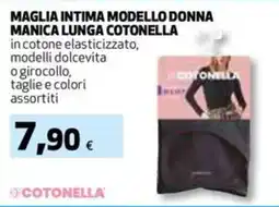 Extracoop Maglia intima modello donna manica lunga Cotonella offerta