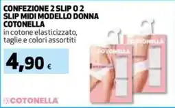 Extracoop Slip midi donna Cotonella offerta