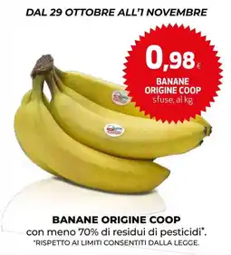 Extracoop Banane Origine Coop offerta