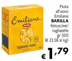 Maxi Supermercati Pasta all'uovo Emiliane BARILLA offerta