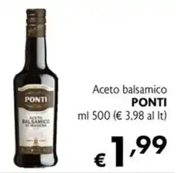 Maxi Supermercati Aceto balsamico Ponti offerta